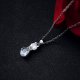 Cat shape zircon pendant necklace earrings set