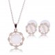 Two-piece Jewelry Wholesale Pearl Necklace Earrings Clothing