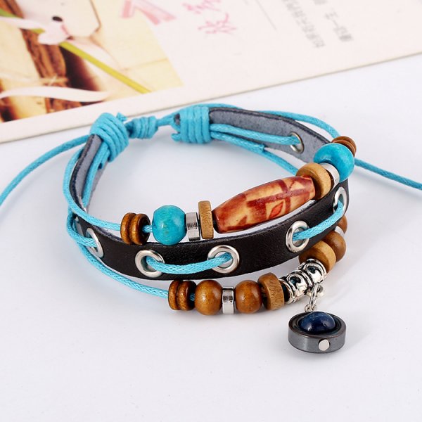 Leather Bracelet Jiangshan Little Redwood Beaded Beaded Jewelry Fashion Jewelry