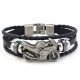 Hip Hop Motorcycle Leather Bracelet Fashion Jewelry